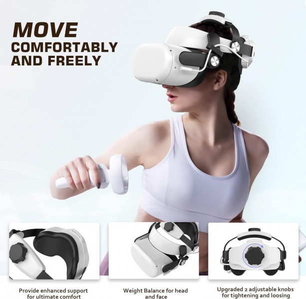 File:Lengneoi Meta-Meta Quest 2 Head Strap with 5300mAh Replaceable Battery Pack, Ergonomic Design for Enhanced Gaming Comfort image2.jpg