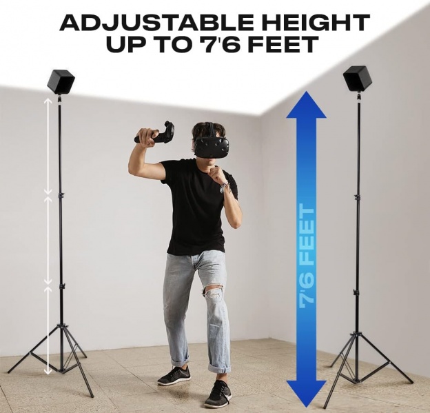 File:Skywin VR Tripod Stand HTC Vive Compatible Sensor Stand and Base Station for Vive Sensors or Meta Rift Constellation (2-Pack) image4.jpg