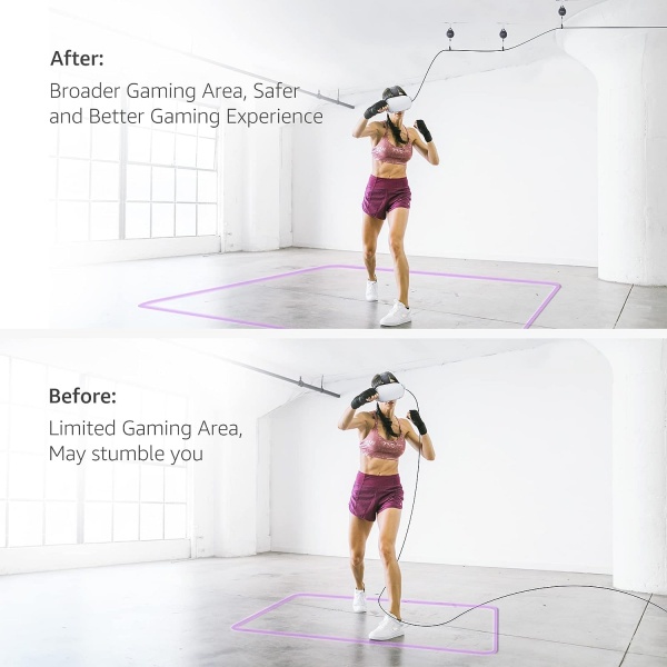 File:KIWI Design Pro VR Cable Management System, 6-Pack Pulley System for Quest-Rift S-Valve Index-HTC Vive-PSVR Accessories image2.jpg