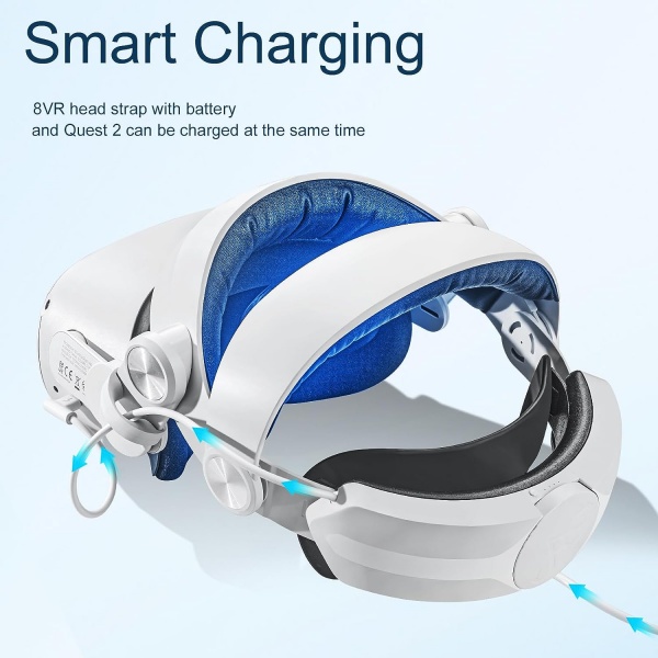 File:8VR Meta Quest 2 Head Strap with Built-in Battery, Adjustable Comfort Design, Fast Charging, Extended Playtime VR Accessory image6.jpg