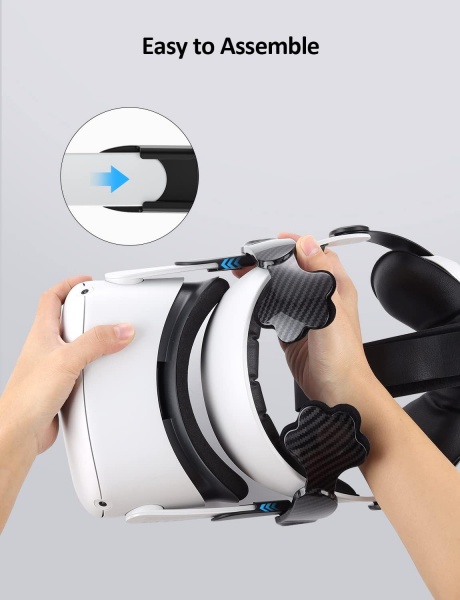 File:NexiGo Adjustable Head Strap for Meta Quest 2 - Comfortable VR Experience with Reduced Head Pressure, Enhanced Support & Balance, Sweatproof, White image4.jpg