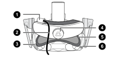 Rear-view diagram of HTC Vive Pro.