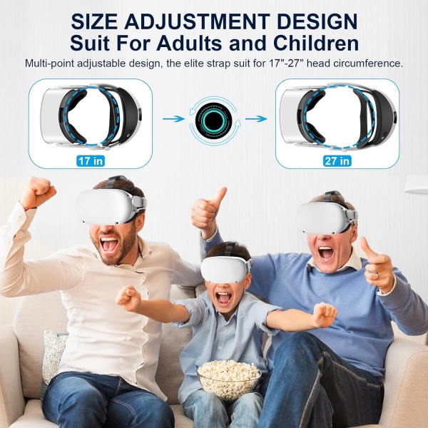 File:Binrrio Adjustable Head Strap with 10000mAh Battery for Meta Quest 2, Includes Lens Protector Cover image5.jpg