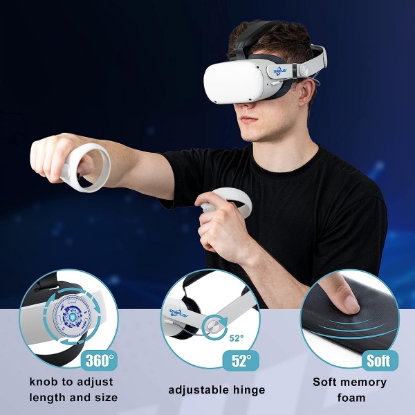 File:Uniplay Head Strap for Meta Quest 2 Battery Pack 10000mAh VR Elite Strap VR Accessories VR Adjustable Head Strap 6-8Hours Enhanced Support Breathable Memory Foam for VR Headset image5.jpg