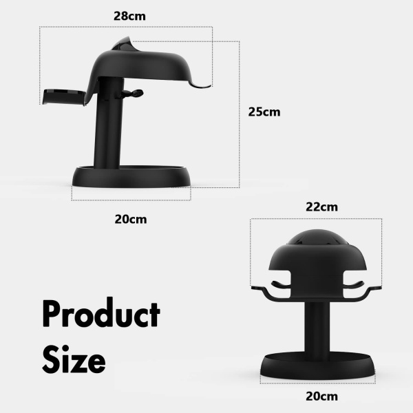 File:AMVR Stand Holder for Meta Quest 2-Quest Pro-PSVR2-Pico 4 - Universal VR Headset Display Dock with 2 Touch Controllers Hanger Station image9.jpg