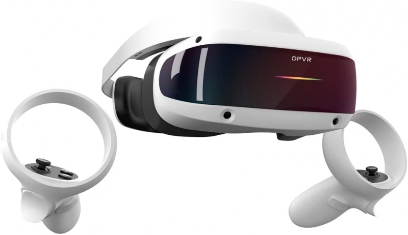 File:DPVR E4 VR Headset for PC with Controller - 3664x1920 Resolution, 116° FOV, 120Hz Refresh Rate, 6 DoF Tracking, Lightweight (280g), Supports SteamVR Games image1.jpg