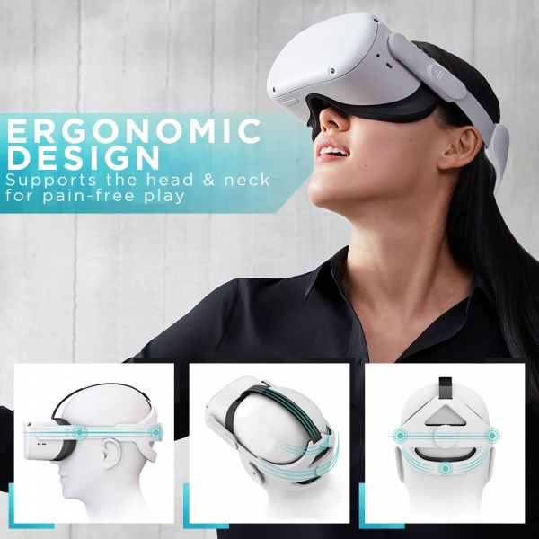File:Group Vertical VR Straps for Meta Quest 2 Head Strap - Adjustable Headset Straps Secure Fit with Soft Padding and 2 Pt System with Dial Knob - Premium Replacement Gaming VR Accessories image4.jpg