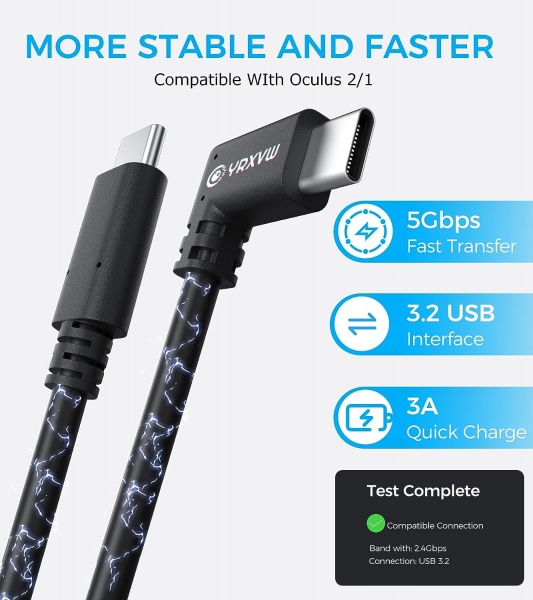 File:YRXVW 16FT USB C to USB C 3.0 Link Cable for Meta Quest2-Pro - High Speed Data Transfer & Fast Charging Cord image2.jpg