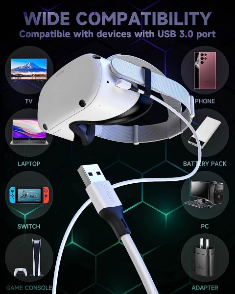 File:ZOOAUX Link Cable 16 FT Compatible with Meta-Meta Quest 2 Accessories and PC-Steam VR image5.jpg