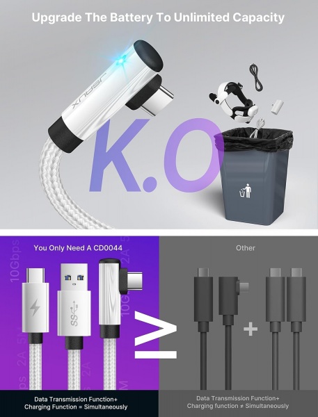 File:JSAUX Link Cable 16 FT Compatible with Meta Quest 2 Accessories【 Charging While Playing image7.jpg