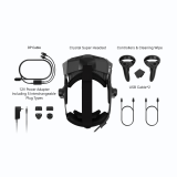 Illustrated Pimax Crystal Super kit layout.