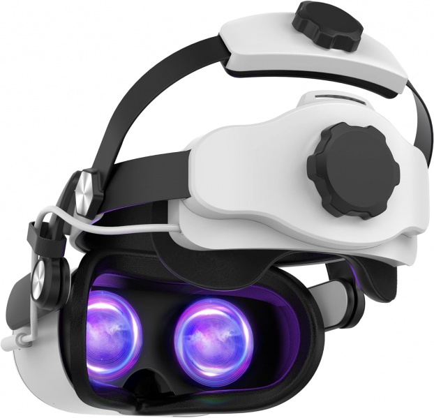 File:Lengneoi Meta-Meta Quest 2 Head Strap with 5300mAh Replaceable Battery Pack, Ergonomic Design for Enhanced Gaming Comfort image1.jpg