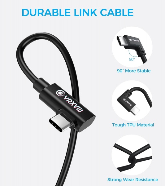 File:YRXVW 16FT USB C to USB C 3.0 Link Cable for Meta Quest2-Pro - High Speed Data Transfer & Fast Charging Cord image3.jpg