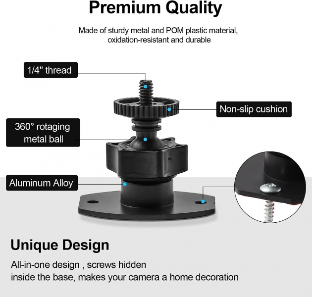 File:Wall Mount 1-4 Screw Mini Tripod Stand Holder for Valve Index-HTC Vive-Vive PRO Base Station-Equipped with Strong Double- Sided Adhesive and Screw Set-Drill or Adhensive at Your Own Choice image2.jpg