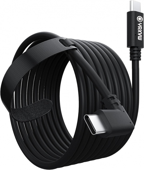 File:YRXVW 16FT USB C to USB C 3.0 Link Cable for Meta Quest2-Pro - High Speed Data Transfer & Fast Charging Cord image1.jpg