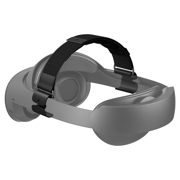 File:Spigen DR200 Adjustable Head Strap for Meta Quest Pro VR Gaming Headset - Comfortable, Lightweight, Black image1.jpg