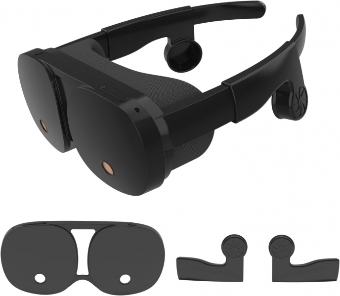 File:X-SUPER HOME Silicone VR Shell Cover & Ear Muffs for HTC Flow VR Headset - Anti-Scratch, Anti-Dust, Anti-Shock (Black) image1.jpg