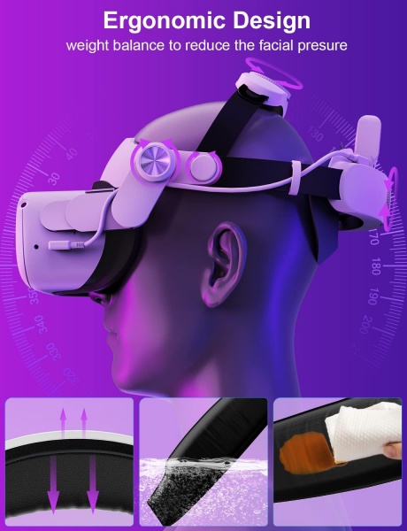 File:LoqdiVR Battery Head Strap for Meta Quest 2-7000mAh Replaceable Battery Extend Playtime image5.jpg