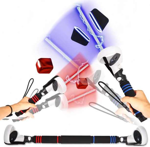 File:VR Beat Saber Handle Accessories and Long Stick Handle Extension Grips for Meta Quest 2 Controllers image1.jpg
