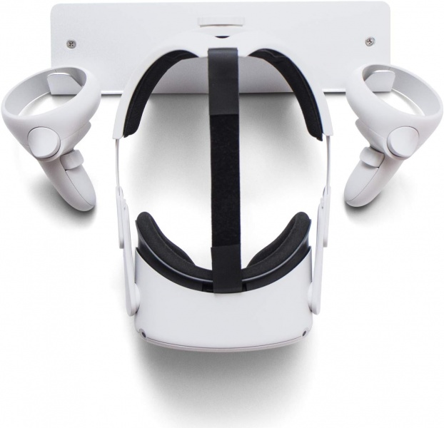 File:CNBEYOUNG Metal VR Headset Wall Mount Storage Stand Hook Compatible with Quest 2 Pro Quest 3 image1.jpg