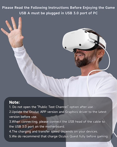 File:ZOOAUX Link Cable 16 FT Compatible with Meta-Meta Quest 2 Accessories and PC-Steam VR image6.jpg