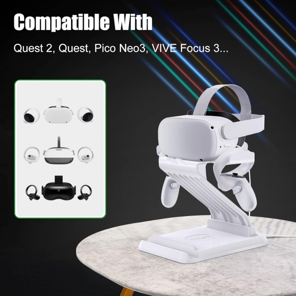 File:VR Stand 3 in 1 Multi-Function Display Charging Dock and Organizer for Meta Quest 1-2 Oculus Rift S image4.jpg
