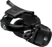 HTC Vive Cosmos Elite with a VIVE Wireless Adapter.
