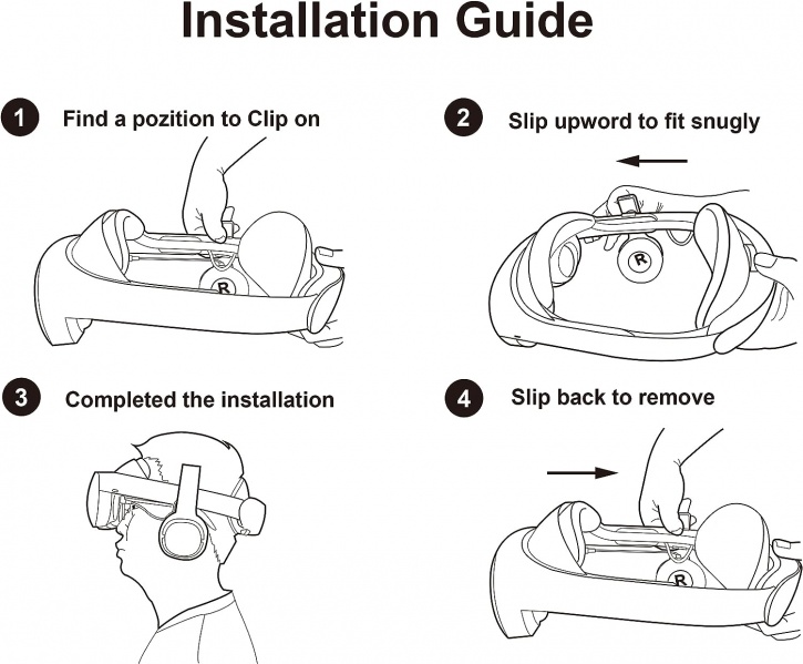 File:Globular Cluster Stereo VR Headphones for Meta Quest Pro - Clip On Design Easy to Install and Remove- Clip Point and Arm Angle Adjustable image6.jpg