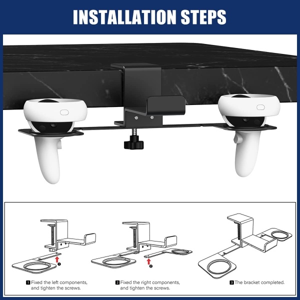 File:Dollox VR Stand VR Display Holder Under Desk Virtual Reality Headsets Metal Stand Storage Hook Universal Clamp on Desk Hanger Hooks for Meta Quest 2-Quest-Rift S image5.jpg