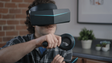 Pimax 8K prototype in its 2017 crowdfunding campaign.
