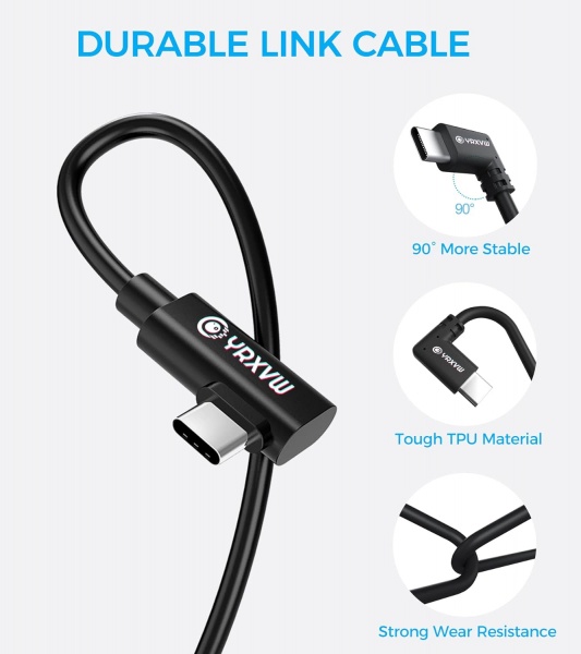 File:YRXVW 16FT USB-C to USB-C 3.0 Link Cable for Meta Quest2-Pro - High-Speed Data Transfer & Fast Charging Cord image3.jpg