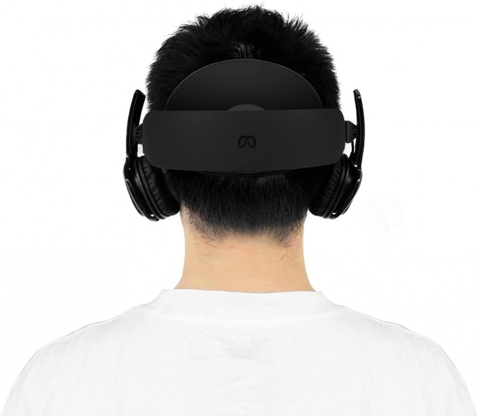 File:Globular Cluster Stereo VR Headphones for Meta Quest Pro - Clip On Design Easy to Install and Remove- Clip Point and Arm Angle Adjustable image4.jpg