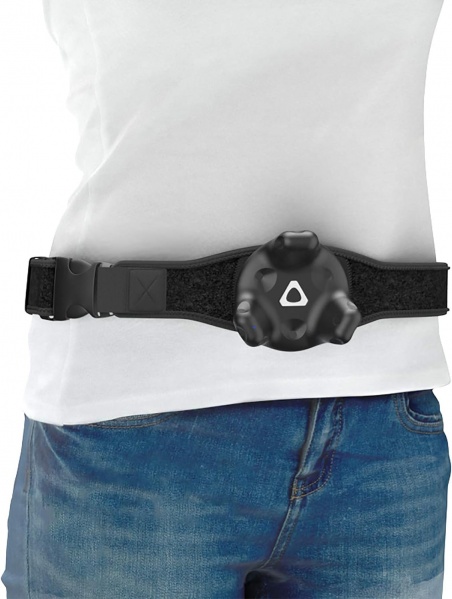 File:Skywin VR Tracker Belt for HTC Vive System Tracker Puck - Adjustable Belt Strap for Waist and Full-Body Tracking in Virtual Reality image4.jpg