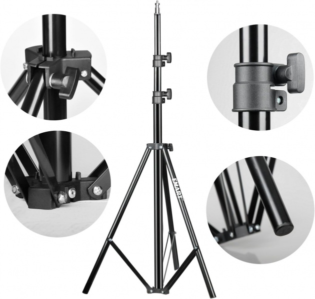 File:EMART VR Tripod Stand 2-Pack, HTC Vive & Meta Rift Sensor Compatible, Adjustable 26.8-75 Inches, Aluminum & Rubber Construction image3.jpg