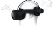 Illustration of HTC Vive Focus 3 fit and adjustment.