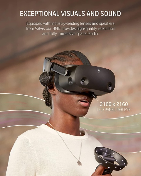 File:HP Reverb G2 V2 VR Headset with Adjustable Lenses, 2160x2160 LCD Panels, Valve Speakers, Ergonomic Design for Gaming image2.jpg