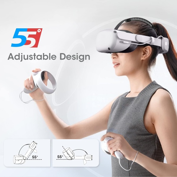 File:BINBOK Adjustable VR Head Strap with 8000mAh Battery Pack for Meta Quest 2 - Lightweight, Fast Charging, and Ergonomic Design image6.jpg