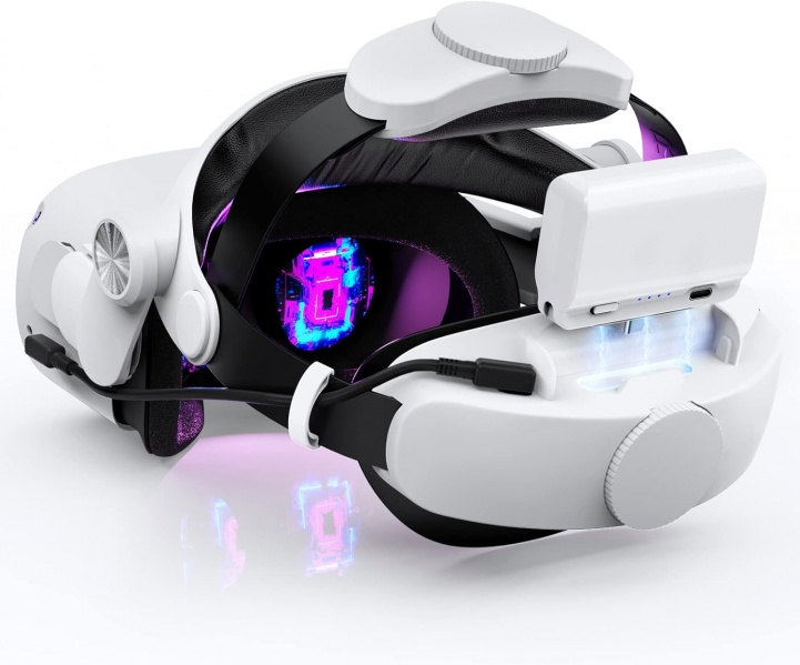 File:LoqdiVR Battery Head Strap for Meta Quest 2-7000mAh Replaceable Battery Extend Playtime image1.jpg