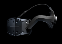 Side view of StarVR One, in a manufacturer rendering published in 2018.