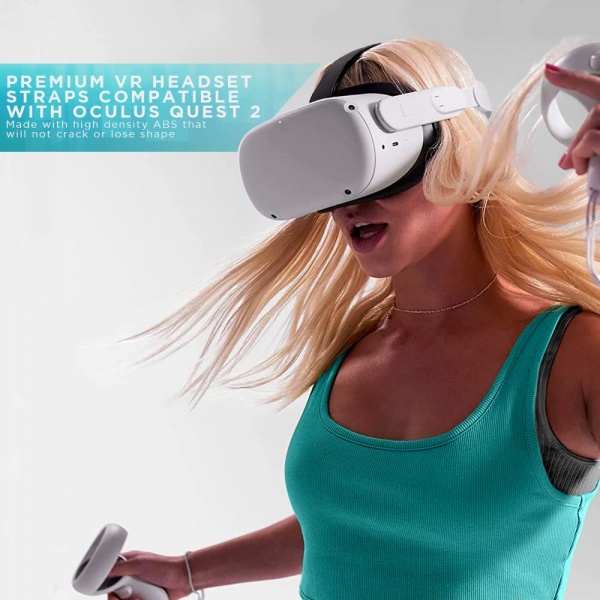 File:Group Vertical VR Straps for Meta Quest 2 Head Strap - Adjustable Headset Straps Secure Fit with Soft Padding and 2 Pt System with Dial Knob - Premium Replacement Gaming VR Accessories image2.jpg