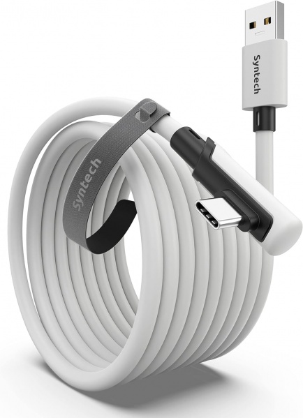 File:Syntech 16FT USB 3.0 to USB C High-Speed Link Cable for Quest2-Pro-Pico4 VR Headset & PC Gaming image1.jpg