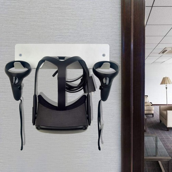 File:Allkpoper VR Wall Mount Stand Hook for Meta Quest 2 - Metal VR Headset Hook Storage Rack Holder Compatible for Valve Index-Oculus Rift S-HP Reverb G2 image3.jpg