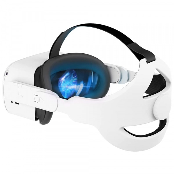 File:Group Vertical VR Straps for Meta Quest 2 Head Strap - Adjustable Headset Straps Secure Fit with Soft Padding and 2 Pt System with Dial Knob - Premium Replacement Gaming VR Accessories image1.jpg