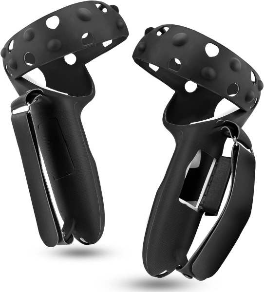File:Hosioe Anti-Slip Silicone Controller Grip Cover for Meta-Meta Quest 2, Adjustable Wrist Strap, Easy Battery Replacement, VR Accessory image1.jpg