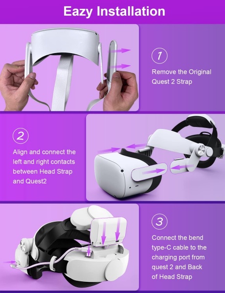File:LoqdiVR Battery Head Strap for Meta Quest 2-7000mAh Replaceable Battery Extend Playtime image2.jpg