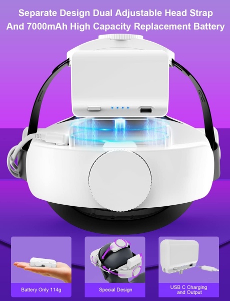 File:LoqdiVR Battery Head Strap for Meta Quest 2-7000mAh Replaceable Battery Extend Playtime image7.jpg