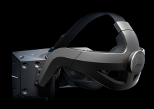 StarVR One rear three-quarter view, in a manufacturer rendering published in 2018.