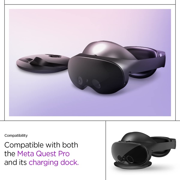 File:Spigen Ultra Hybrid Pro Lens Cover for Meta Quest Pro VR - Dust and Scratch Resistant - Crystal Clear image3.jpg