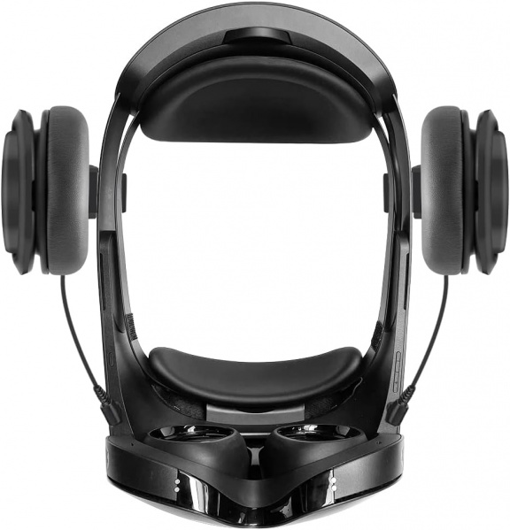 File:Globular Cluster Stereo VR Headphones for Meta Quest Pro - Clip On Design Easy to Install and Remove- Clip Point and Arm Angle Adjustable image1.jpg