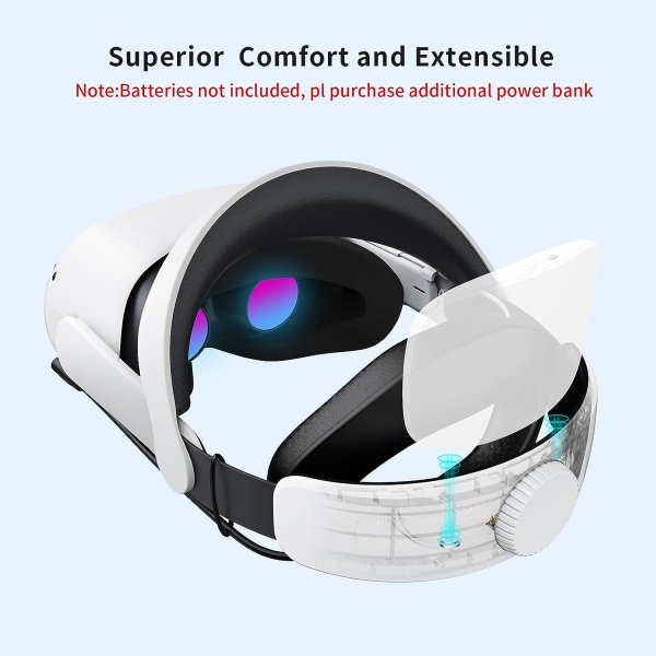 File:Weless Adjustable Head Strap for Meta Quest 2 - Sweatproof, Enhanced Support, Compatible with PC image5.jpg